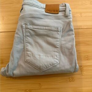 DU/ER Men’s Light Gray Chinos - Slim Fit 34 x 30